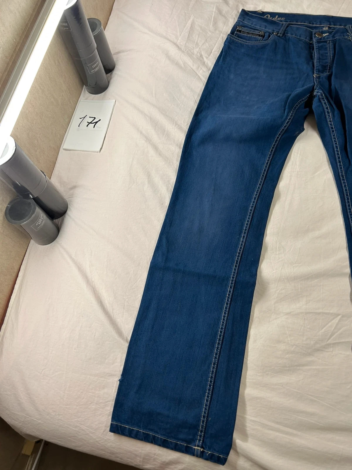 Rechte jeans in marineblauw Jules vintage werkkleding – photo 3